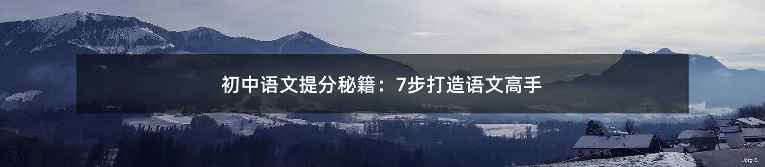 初中语文提分秘籍:7步打造语文高手